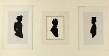 c1890 Three original portrait SILHOUETTES | by Harry Edwin charles meeking album picture