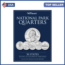 50 State Quarters Album Territories Collector Coin Folder Collecting Binder Book picture