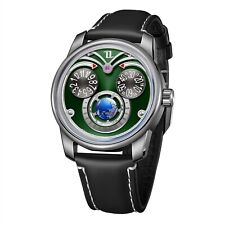 OBLVLO Men Automatic Watch Mechanical Wristwatch Luminous Rotatable Small Dial picture