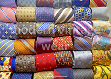 50 Pcs Neckties Lot Mix Quilting Craft Lots Stripe Geometric + More Cutter Art picture