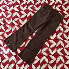 Vintage 1970s Brown K Mart Cotton Pants As Is Worn Flaws picture
