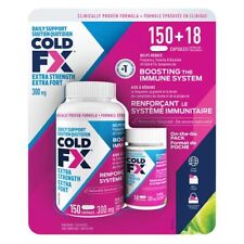 2 x Cold-FX Extra Strength 168 Capsules 300mg Non Drowsy Natural Anti-Body picture