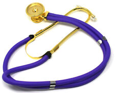 Sprague Rappaport Stethoscope Purple Dual Head Adult Premium Gold Plated picture