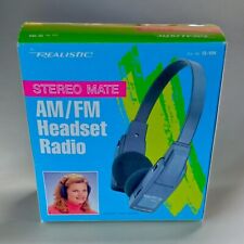 Vintage Realistic Stereo Mate AM/FM Headset Radio Model 12-104 picture