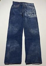 Vintage Levi’s 501 Button Fly Dark Blue Denim Jeans Mens Size 32x30 AN1 picture