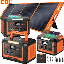 EBL 500/1000W Portable Power Station Solar Generator + Foldable Solar Panel Kit picture