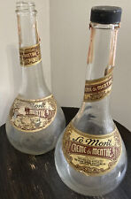 Vintage LeMont Creme de Menthe Clear Bottle Empty 11” Tall picture
