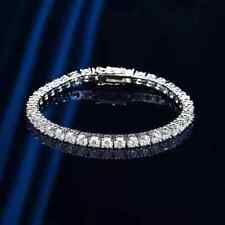 6 Ct Round Cut Lab Created Diamond Tennis Bracelet 14k White Gold Plated Silver picture