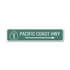 Pacific Coast Hwy Sign, Hwy Decor, Pacific Coast Metal Wall Decor - Aluminum picture