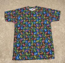 Vtg 90s Pepsi-Cola Promo T-Shirt Men's Sz L All Over Print USA Made Cotton AOP picture