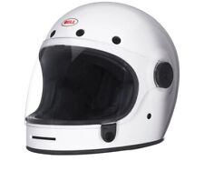 Bell Bullitt Retro Street Cruiser Motorcycle Helmet Solid Gloss White - XL picture