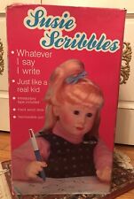 Vintage SUSIE SCRIBBLES WONDERAMA TOYS ROBOTIC Writing DOLL (New In Box) picture