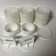 Vintage Tupperware Hamburger Patty Press 18 Keepers 1 Lid 2 Presses 2 Rings Lot picture