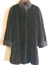 BEAUTIFUL SHEARED MINK WITH PERSIAN LAMB STROLLER COAT EXCELLENT CONDITION picture