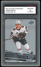 Connor Bedard 2023-24 Upper Deck NHL Star Rookies 1st Graded 10 Rookie Card #1 picture