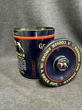 Vintage Granger Rough Cut Pipe Tobacco Pointer Dog Graphic Tin Can 14 Ounce picture