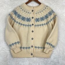 Vtg Dale Of Norway Wool Sweater Womens 44 Large (Fits Small) Nordic Snowflake * picture