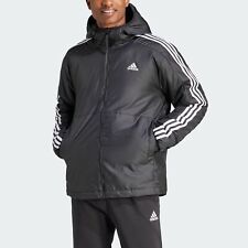 adidas men Essentials 3-Stripes Insulated Hooded Jacket picture