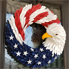 4th July of Wreath American Eagle Patriot Red White & Blue Patriotic Decoration picture