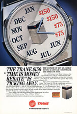 1987 Trane Air Conditioner: Time is Money Vintage Print Ad picture