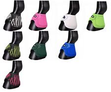 Tough-1 Extreme Vented Neoprene No Turn Bell Boots Horse Tack Equine picture