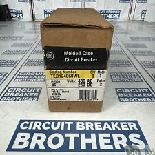 GE TED124060 60 Amp 480 Vac 2 Pole Circuit Breaker-Warranty (Ship Same Day) New picture