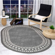 Alfombras Bordered Modern Non-Slip Low Pile Rubber Backing Indoor Area Rugs picture