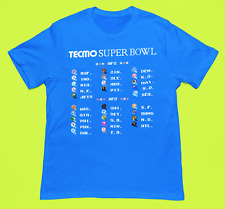 TECMO SUPER BOWL NFL 90s Vintage Men NES Gaming Bella Premium Blend T-Shirt picture