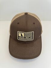 Local Boy Outfitters Patch Flag Brown And Tan Snapback Trucker Hat picture