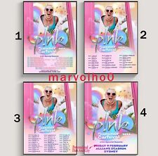 Custom Pink Singer Summer Carnival Tour 2024 US, AU, EU Poster picture