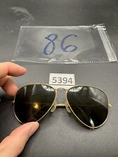 Vintage B&L Ray Ban Bausch & Lomb Gold 58 Mm ? Aviator Read picture