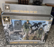 U.S. Army 3” Poseable Military Combat Soldiers & Weapons Toy Set BRAND NEW picture