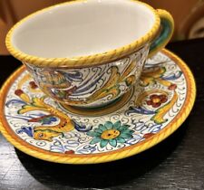 RAFFAELLESCO DELUXE: DeRuta Italy   Tea Cup and Saucer picture