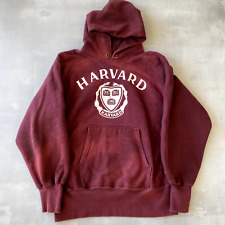 Vintage Champion Harvard Sweatshirt Large Reverse Weave Hoodie Made USA Fade picture