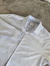 Charles Tyrwhitt Dress Shirt Mens 17.5 Blue Plaid Classic Fit Non Iron picture