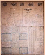 1874 Map of Delaware County Indiana picture