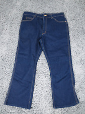 Vintage Lee Jeans Mens 35x25* Dark Blue Stretch Blend Denim USA *Altered Short picture