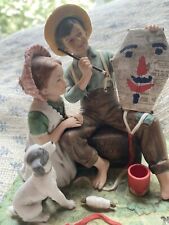 Norman Rockwell figurine statue The Kite Maker 1982 Vintage porcelain picture
