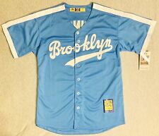 1947 Brooklyn Dodgers Jackie Robinson Light Blue Jersey Men's Medium picture