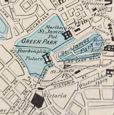 Vintage 1902 LONDON ENGLAND Map 11