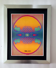 Peter Max | Vintage Print Signed | Mounted & Framed in New Silver Buy it Now picture