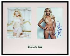 Charlotte Ross Signed Framed 16x20 Lingerie Photo Set AW NYPD Blue picture