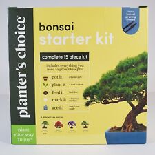 Planter's Choice Bonsai Tree Complete 15 Piece Starter Kit Pot Plant Feed Mark picture