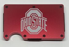 OSU Ohio State Buckeyes Logo Thin Metal RFID Blocking Wallet Slim Profile Roll picture