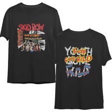 Vintage 1989 Skid Row Youth Gone Wild Promo T-Shirt Skid Row T-Shirt Unisex Shor picture