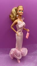 Vintage 1980s Superstar Barbie Redressed In Pink Perfume Pretty Dress picture