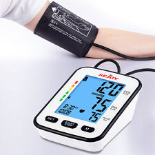 SEJOY Upper arm Blood pressure monitor Portable Heart Rate Meter BP monitor LCD picture