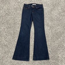Womens J Brand Denim Blue Jeans Size 27 Flare Dark Wash picture