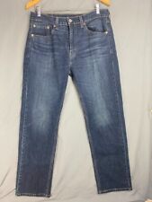 Levis Mens Jeans 505 32x30 Dark Wash Straight Fit Classic Red Tag EUC picture