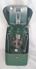 Vintage Coleman 220F Double Mantle Lantern With Metal Guillotine Case 1971 picture